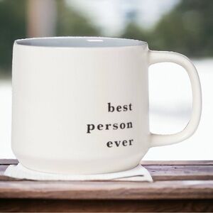 Threshold “best person ever” Stoneware 16 oz Mug